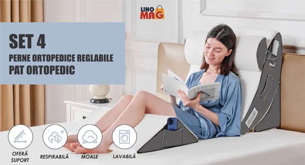 Set 4 perne ortopedice reglabile