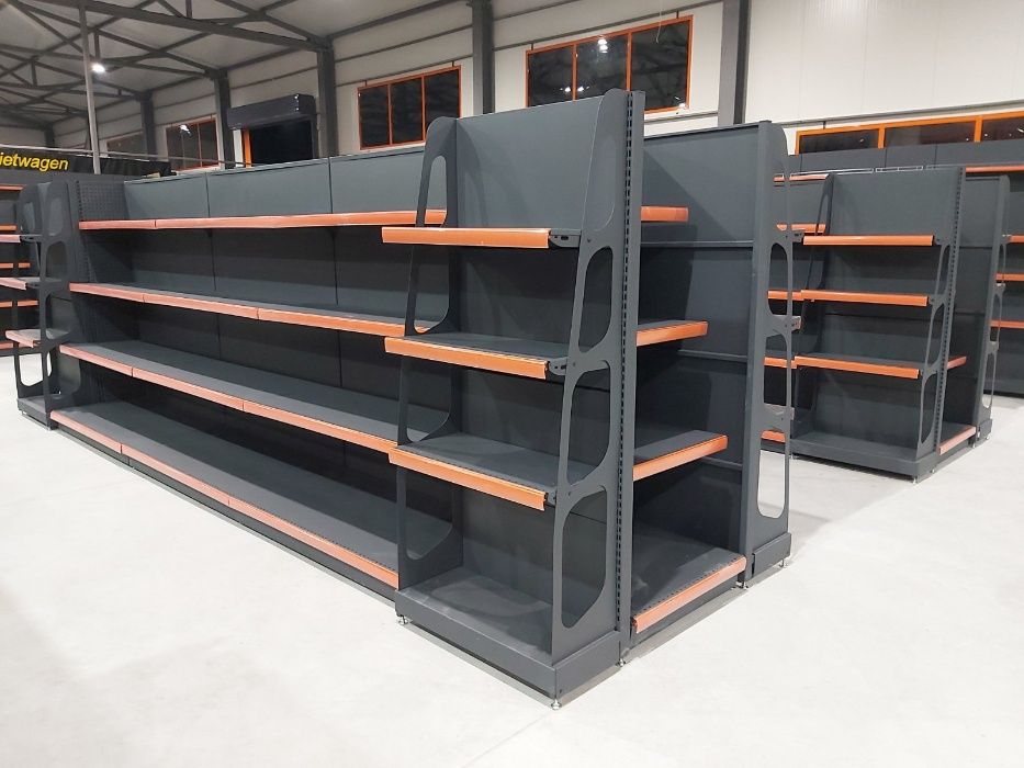 Магазинен стелаж, регал, щанд тъмно сив , матов RAL 7016