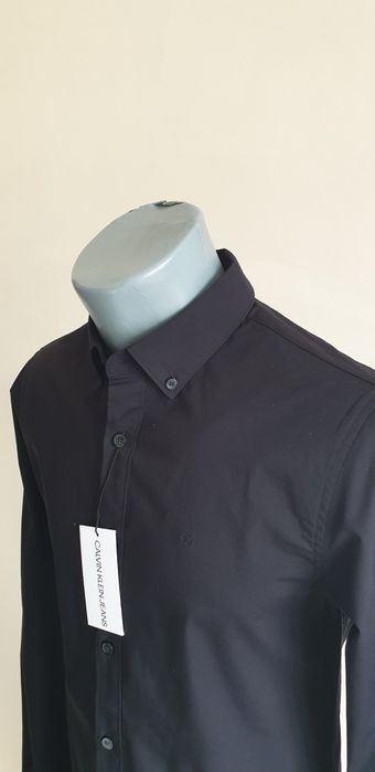 Calvin Klein Stretch Cotton Slim Fit / S НОВО! ОРИГИНАЛ! Мъжка Риза!