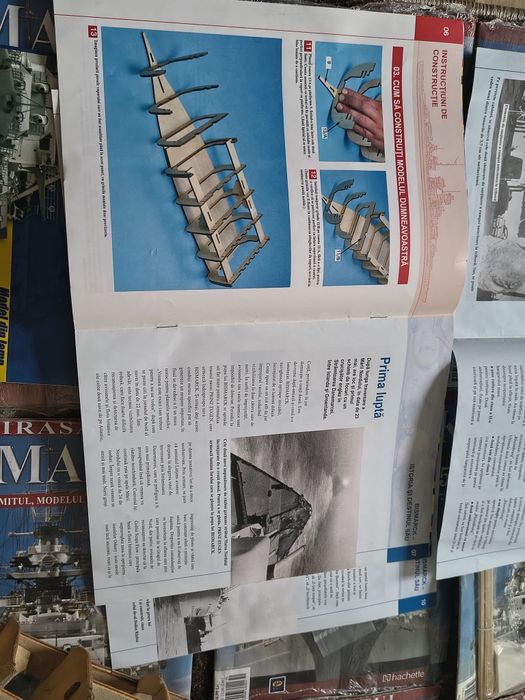 Colecție macheta bismarck fascicule sigilate și scheletul inceput