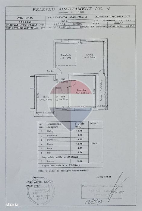 Apartament 3 camere de vânzare Braytim, ansamblu rezidențial intim