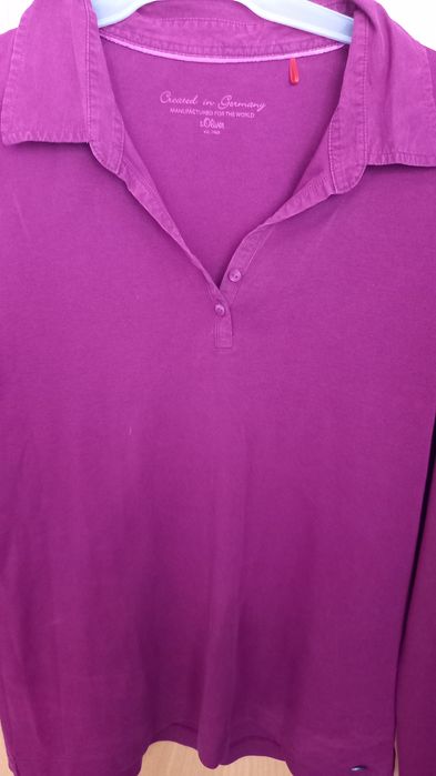 Vand cămașă/ bluza bumbac dama,nr 42/44,mov,perfecta stare,cu guler