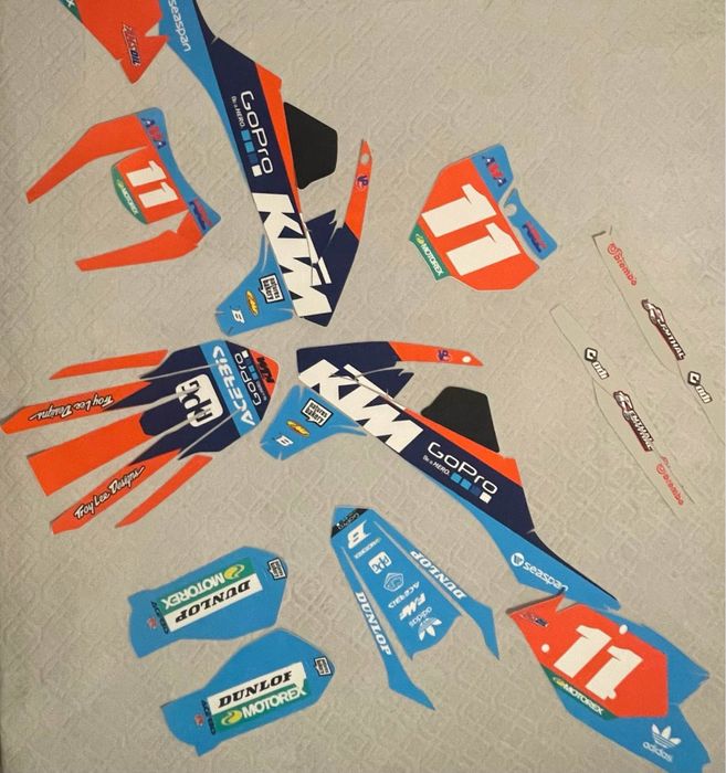 Релефни лепенки за КТМ EXC, EXC-F, SX-F 2017-2019г.