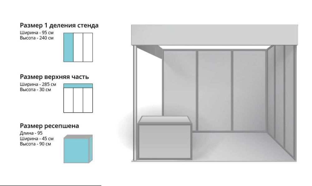 Аренда профессиональных выставочных стендов (Octanorm)