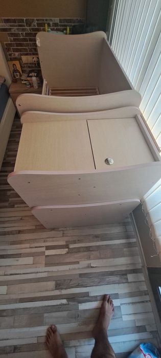 Детско легло с шкафове и две чекмеджета BERTONI