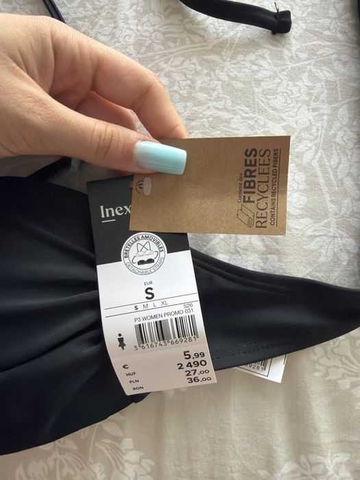 Sutien costum de baiw -Inextenso,negru,S