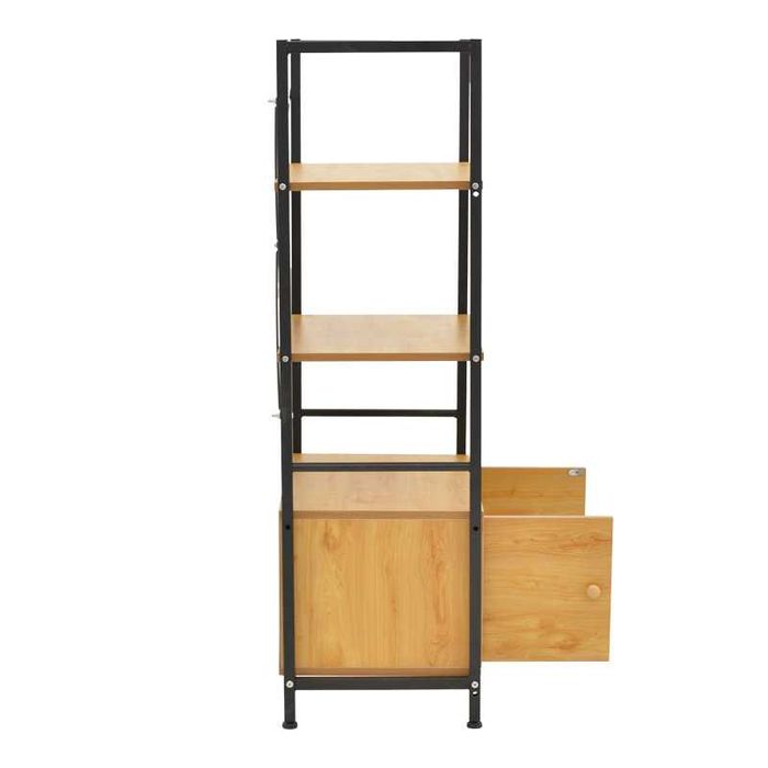 Етажерка, Kuili, Орех, Дъб, Мдф, 60х36х121см.