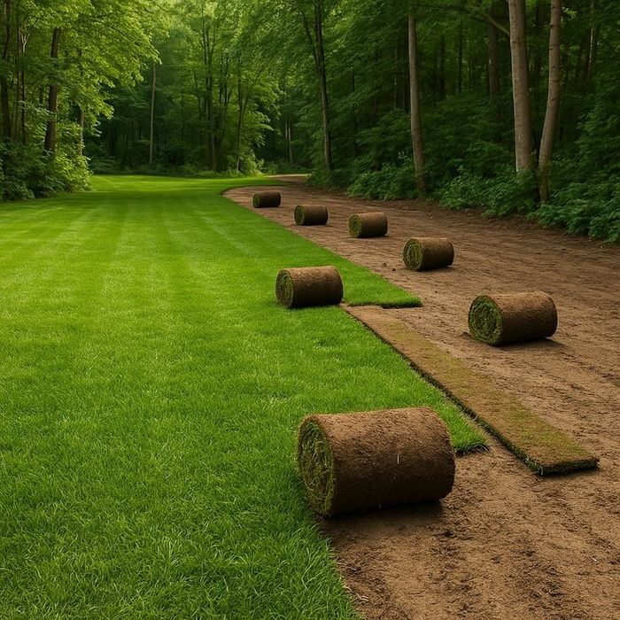 Рулонный живой газон