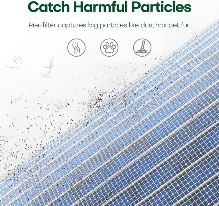 Пречиствател на въздуха CONOPU, 3-степенно филтриране, до 20к