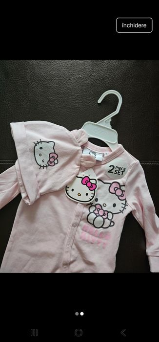 Salopeta / pijama fetițe Hello Kitty