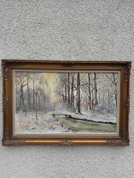 Tablou în ulei pe pânză semnat Mettepenningen J.