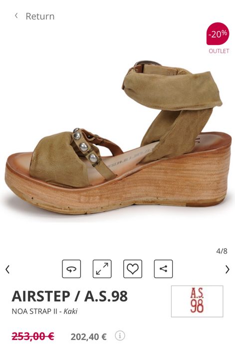 Сандали от ест.кожа A.S. 98