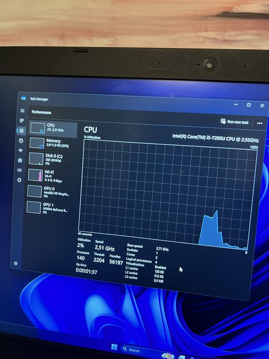 Laptop Acer Aspire / i5 7200U / 12 gb Ram / Geforce 940MX / SSD 970 Evo plus