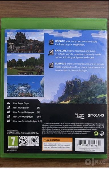 Minecraft для Xbox One — оригинальный диск