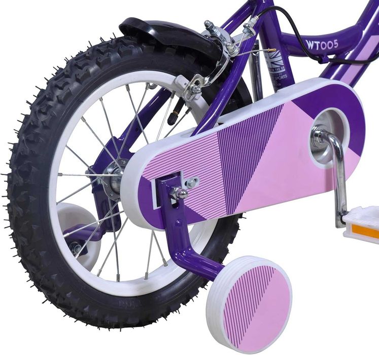 Wildtrak - Bicicletă de 14 inci pentru copii 3-5 ani cu roți stabilizatoare