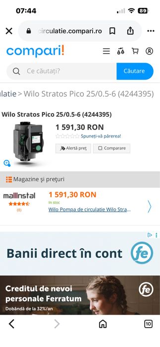Pompe de circulare Wilo si Grundfos-Sigilate