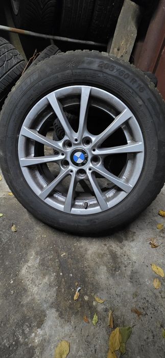 Set jante originale BMW + anvelope iarna Michelin Alpine 5  205/60/R16