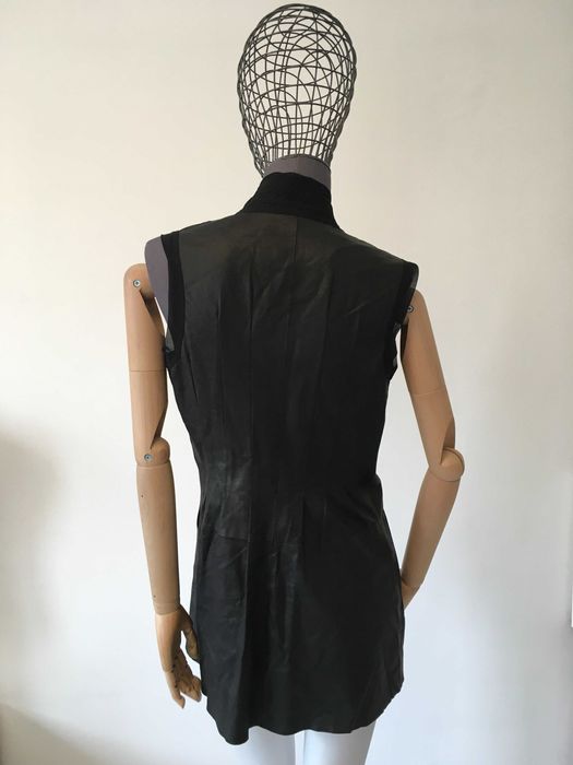 Jet Set елегантен елек естествена кожа S