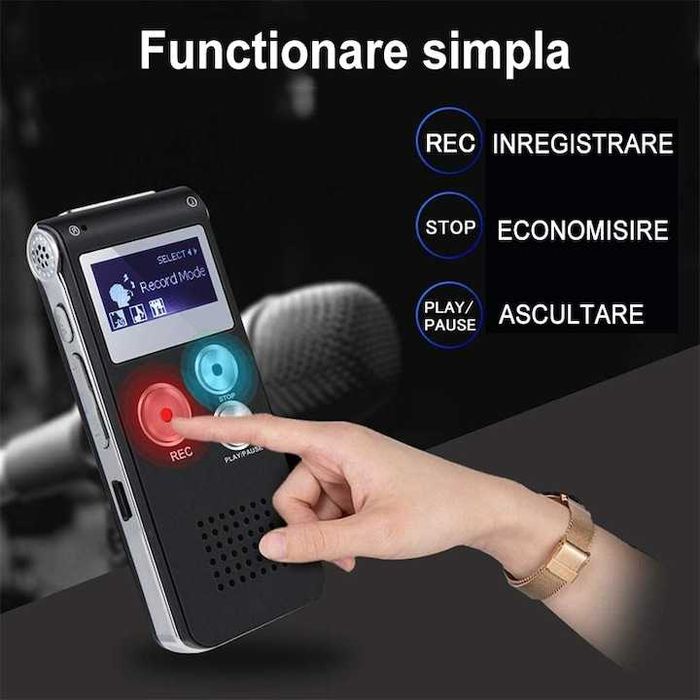 Reportofon profesional, 8GB, MP3, USB,nou