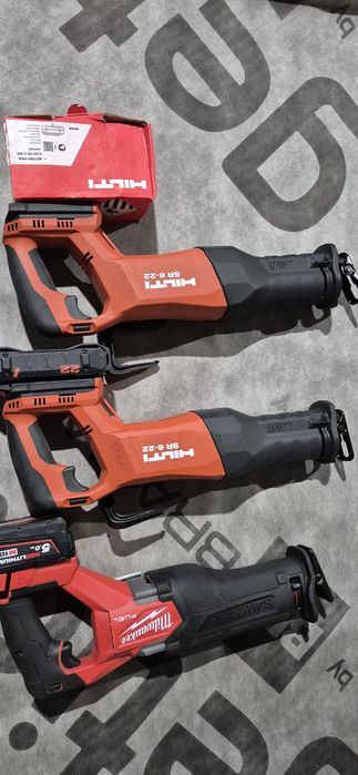 Hilti, Milwaukee ferestrău sabie pe acumulator