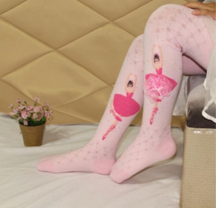 Детски чорапогащник за момиче, памучни чорапогащници за зимата