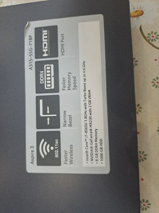 Ноутбук Acer Aspire 3