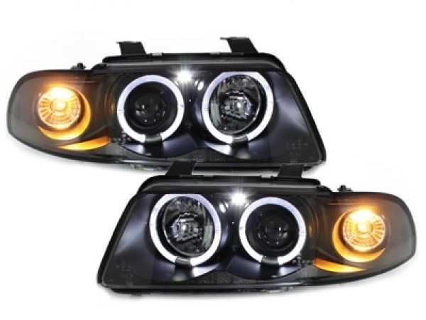 Фарове АУДИ А4 Б5 94-98 ЛЕД AUDI A4 B5 LED Angle eyes Тъмни Тунинг