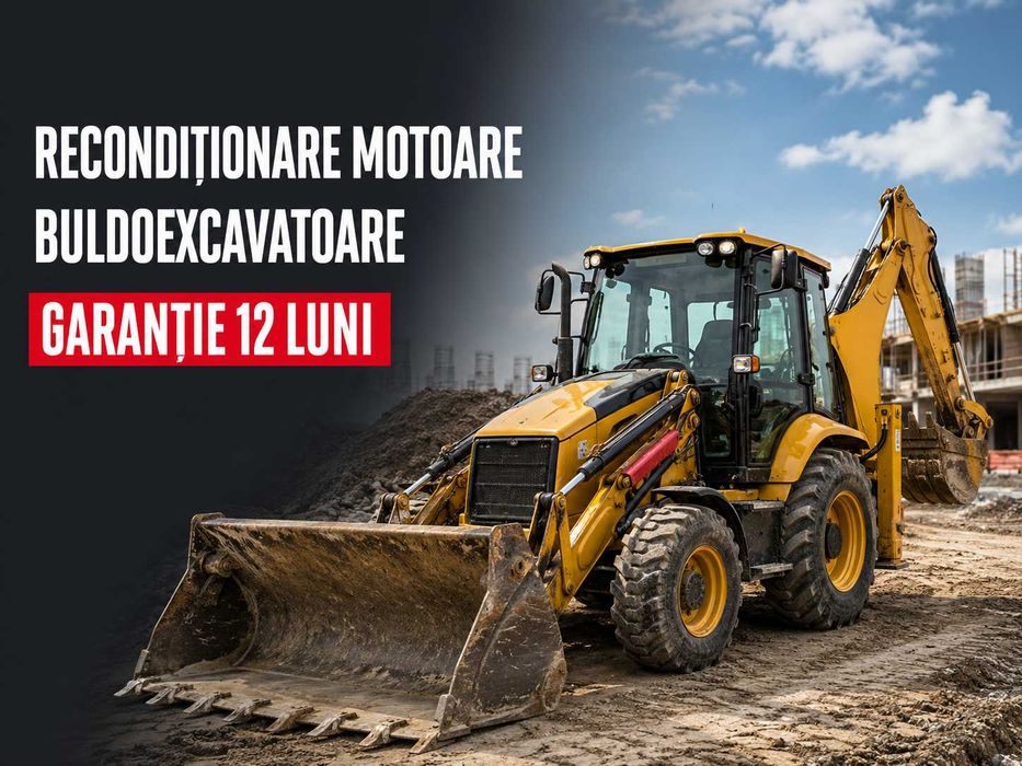 Recondiționare motoare excavatoare și buldoexcavatoare – garanție până la 12 luni