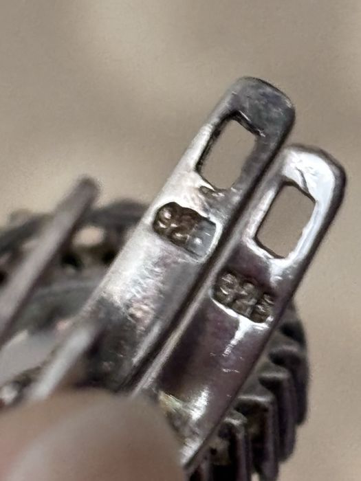 Серьги с опалом и фианитами