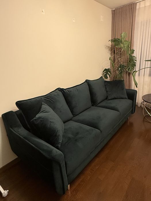Canapea extensibila Kooko home verde smarald