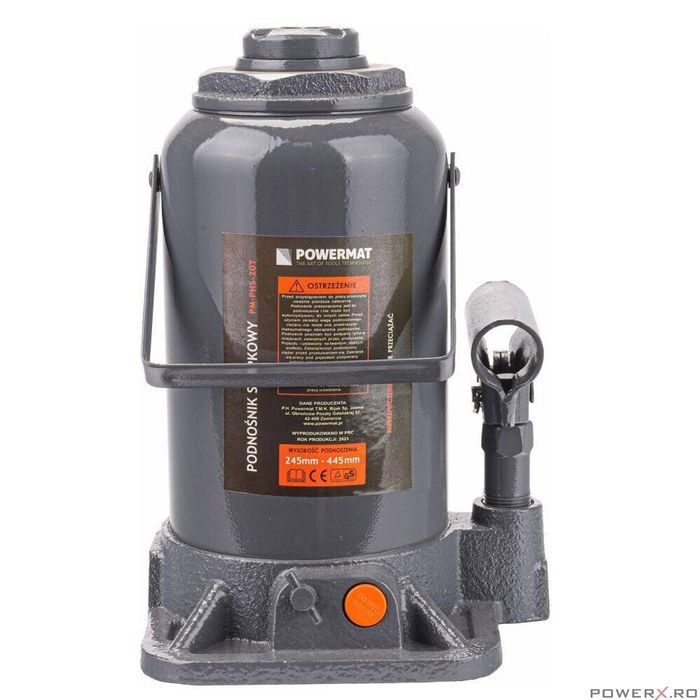 Cric hidraulic, capacitate 20 tone, 445 mm - 245 mm, Powermat