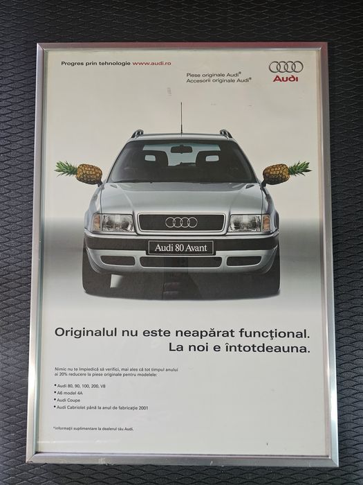 Reclama piese originale Audi România