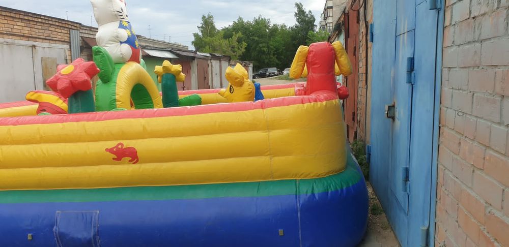 Батут в хорошем состоянии