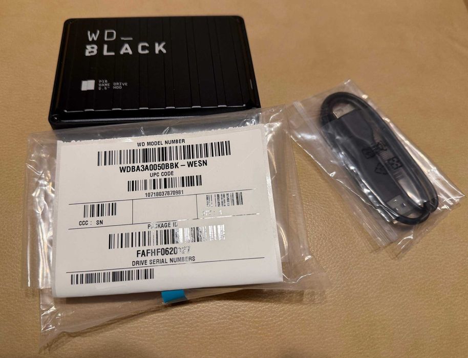 HDD extern WD Black P10 Game Drive 5TB, 2.5", USB 3.2 Gen1