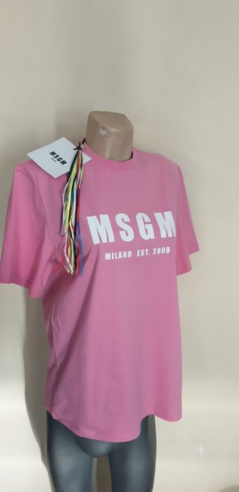 MSGM Milano  Oversize Cotton / XS НОВО! ОРИГИНАЛ! Дамска Tениска!