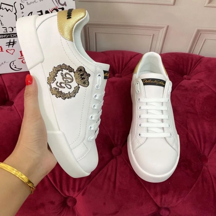 D&G Sneaker / Beige / White