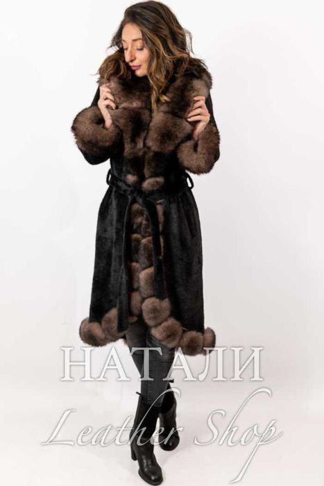 Дамски ексклузивен кожух от Алпака Милица