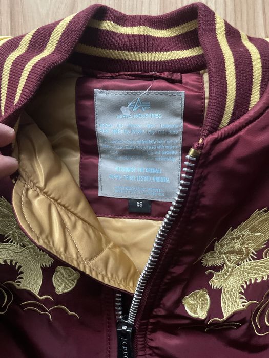 ALPHA INDUSTRIES Japan Dragon Bomber/Нов мъжки бомбър/яке XS/S