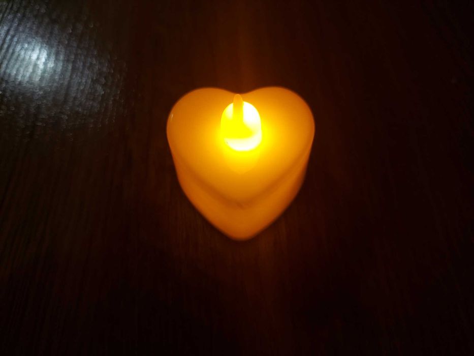 Новые электронные свечи в форме сердце красивые декоративные