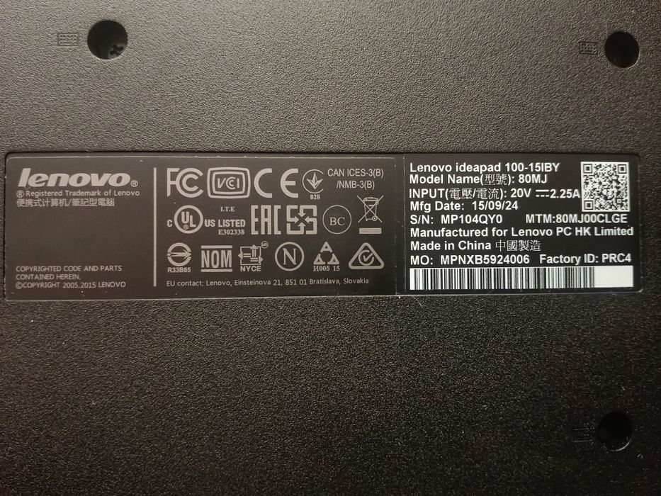 Лаптоп Lenovo ideapad 100