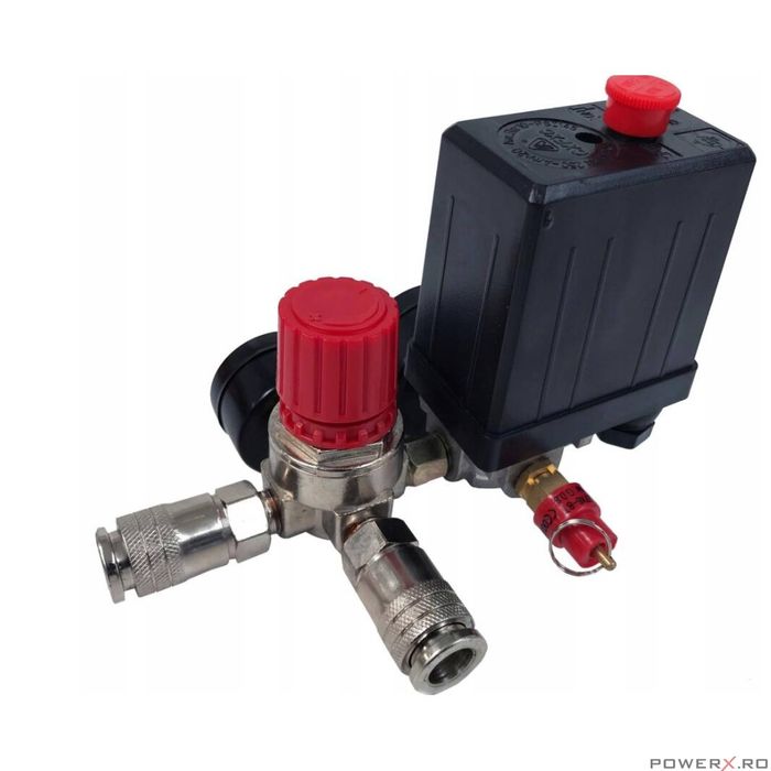 Presostat universal pentru compresor trifazic, 380V, reglabil, Verke