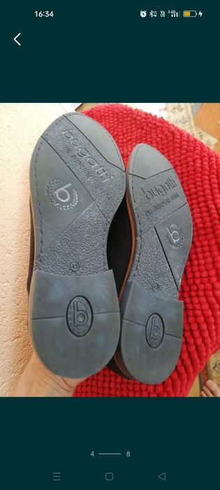 Pantofi Bugatti nr 43 piele întoarsă