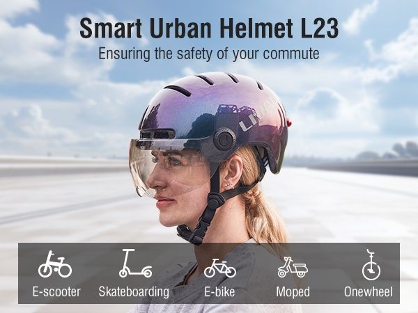 Интелигентна каска LIVALL L23 с визьор и LED осветителна система