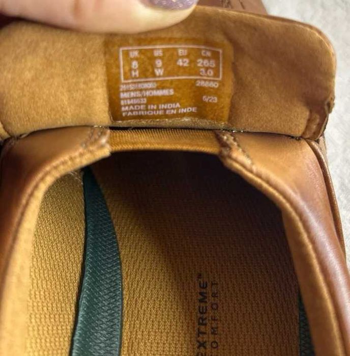 Кожанная мужская обувь от Британского бренда Clarks 9W (43р)