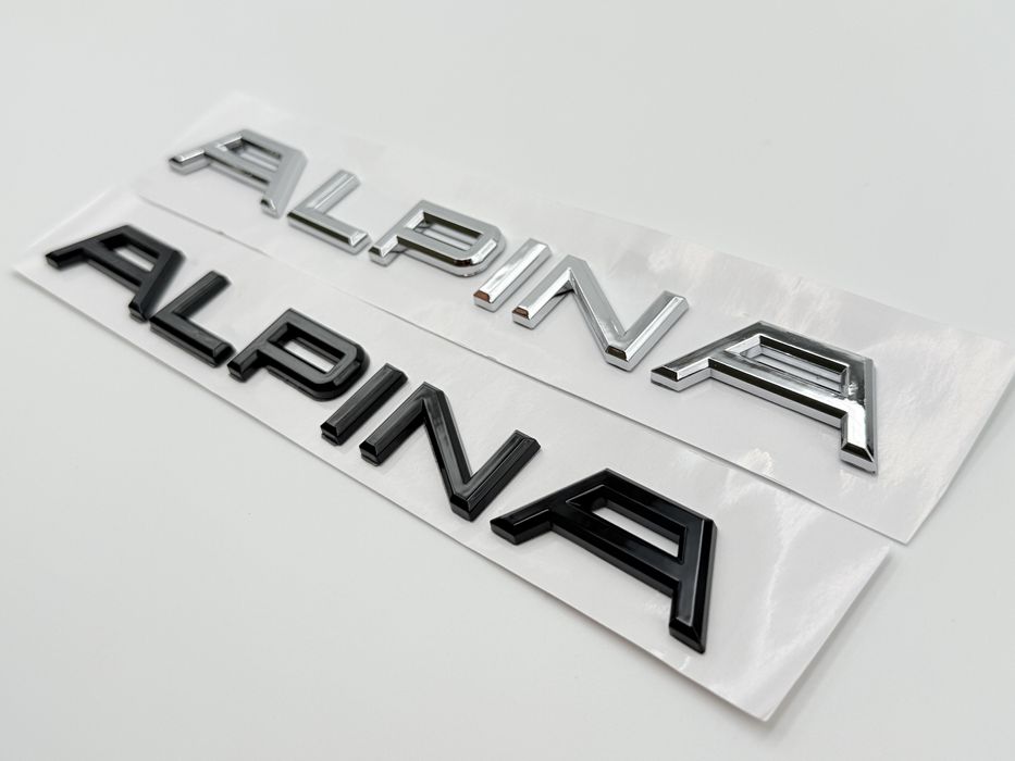 Emblema ALPINA negru spate