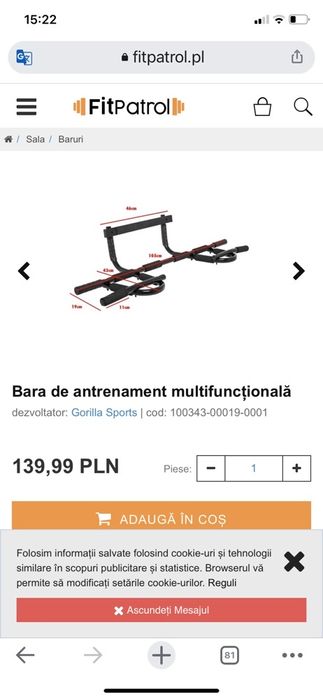 Bara de tractiuni multifunctionala nou sigilata germany 200 kg.70 ron