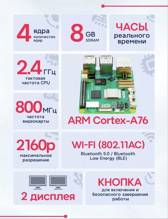 Raspberry pi 5 8gb в отличном состояний