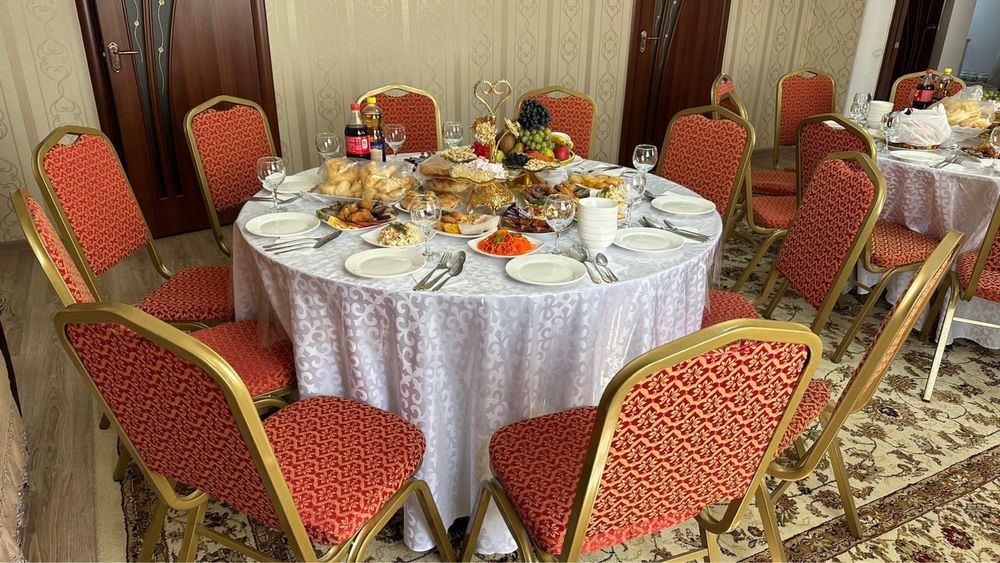 Стол - стулья , прокат посуды, казан-ошак, гуп