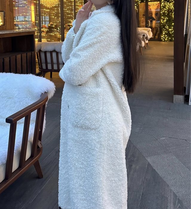 Тренч пальто тедди шубка