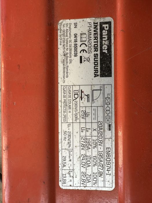 Aparat sudura,materiale de constructie